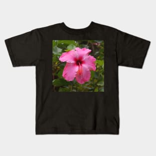 Pink Hibiscus Kids T-Shirt